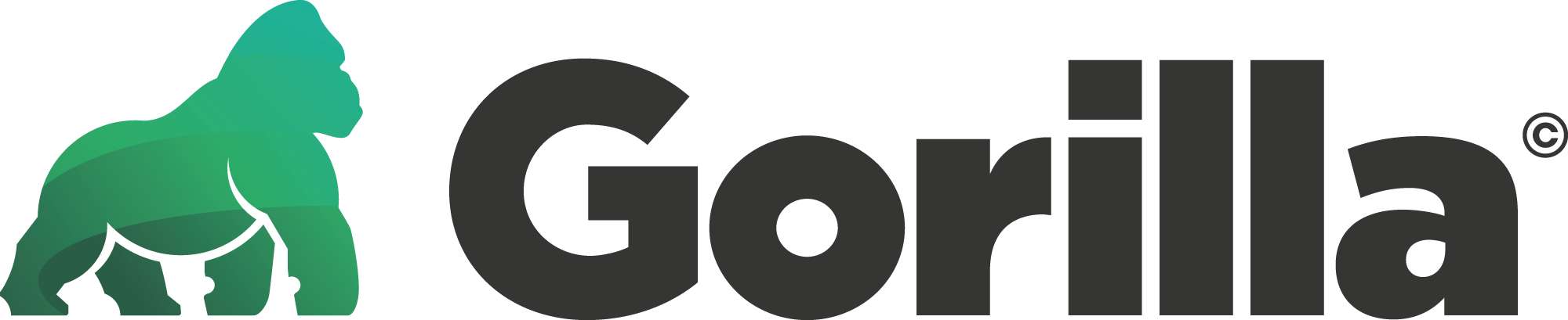 Gorilla logo - new green (png)